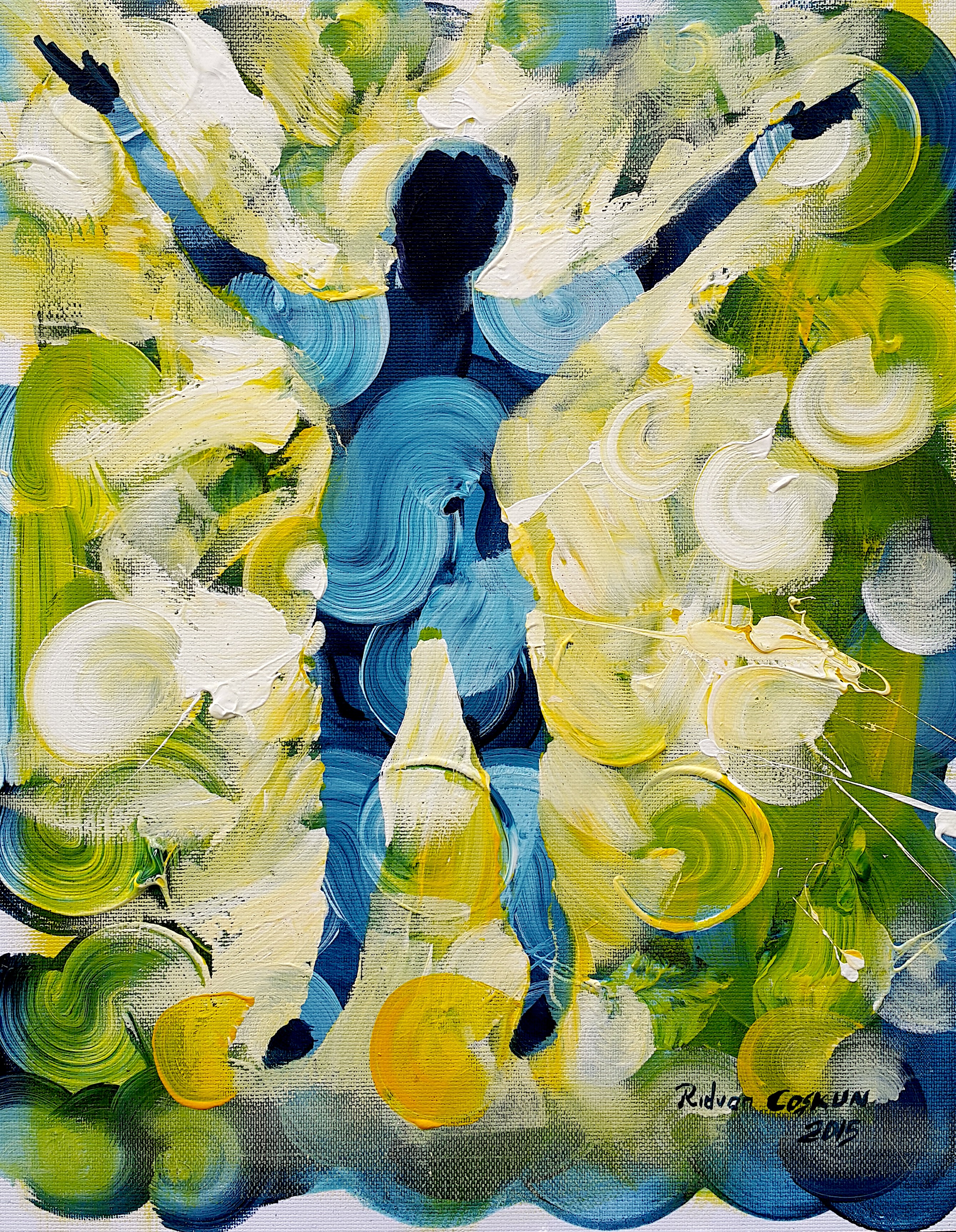 Tuval Üzerine Akrilik 'Merhaba' 25x35 cm 2015.